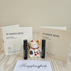 BWFH Summer Mink Eau de Parfum EDP Sample Spray 1.5ml x2 Travel Perfume Vial Lot