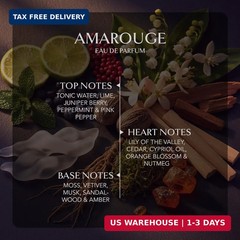 EMBAROUGE Amarouge | Eau de Parfum | Fresh • Woody • Spicy | Fragrance for Men |