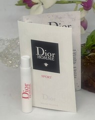 4x Dior Homme Sport EDT Eau De Toilette Spray for Men -.03 oz Vial in Card – New