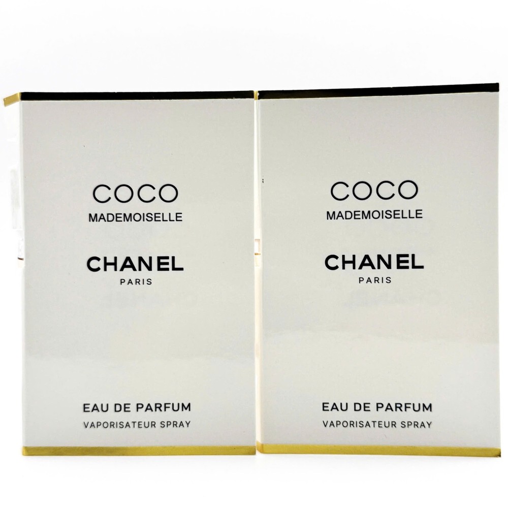 2 Pcs Chanel Coco Mademoiselle Eau de Parfum Sample Spray 1.5ml / 0.05oz🔥