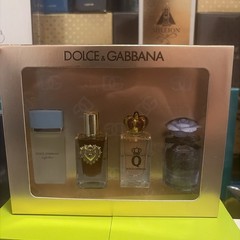 DOLCE & GABBANA 4-Piece MINI PERFUME SAMPLER SET *Gift Box* EDT EDP 5mL/0.17oz.