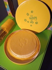 RARE Skinny Dip Box Set Lemon Citron Spray Cologne 2 Oz Dusting Powder 4 Oz