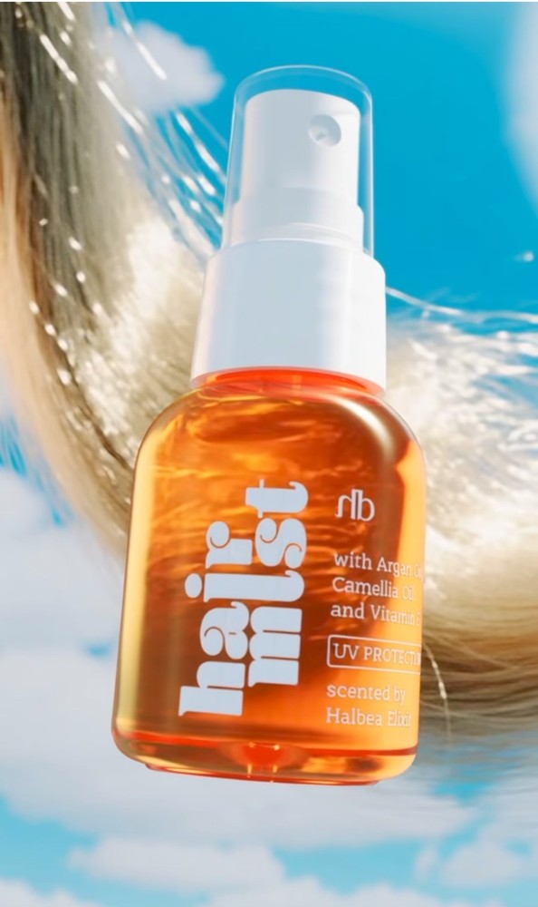 HALBEA HAIR PERFUME 50ML ARGAN OIL, CAMELLIA, VITAMIN E (MILK WHITE)