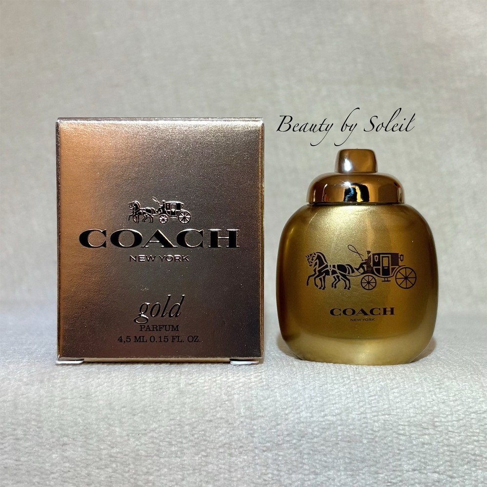 Coach New York GOLD Eau de Parfum EDP MINI Splash Dabber .15oz, 4.5ml New in Box
