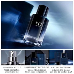 YCZ Lucky Sapphire Men’s Eau De perfume 1.7oz(50m) Charm Unfolds fragrance gift