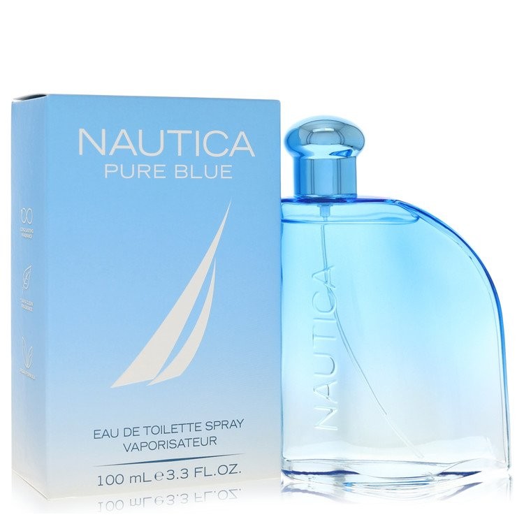 Nautica Pure Blue by Nautica Eau De Toilette Spray 3.3 oz For Men Brand New