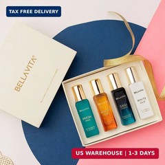 Bellavita Luxury Unisex Perfume Gift Set with Honey & White Oud, Skai, & Fresh |