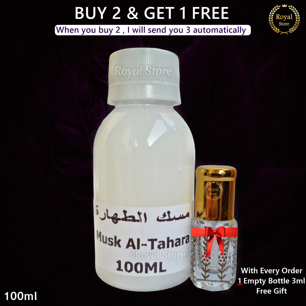 1x Musk Al Tahara 100ML White Misk Oil Pure Thick Perfume Oil Saudi مسك الطهارة