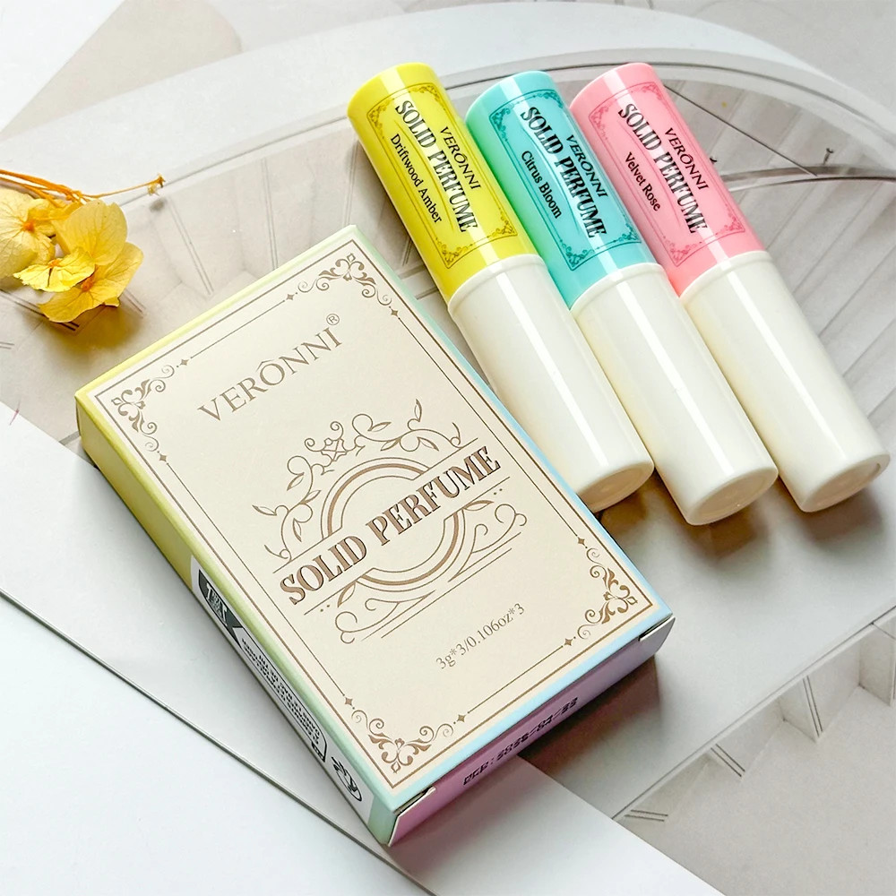 3pcs Solid Perfume Sticks – Long-Lasting, Natural Fresh Scent Long Lasting