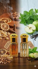 Men’s Attar Oil Perfume Combo Set crisp citrus, green apple | Alcohol-Free Halal