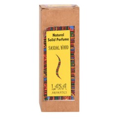 Natural Solid Perfume Lasa Sandal Fragrance For Body Long Lasting In Wooden Jar