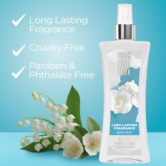 Body Fantasies Signature Fragrance Body Spray, Fresh White Musk, 8 Fluid Ounce