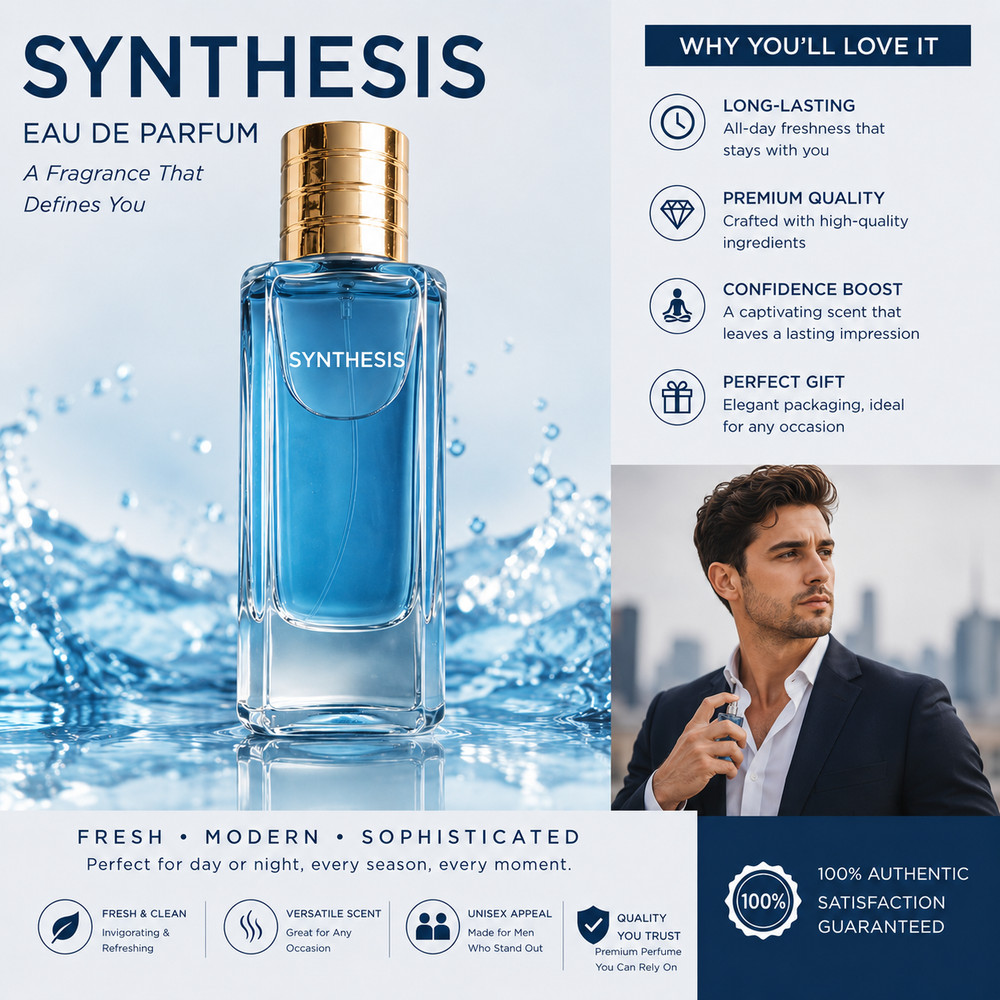 Synthesis Fragrance Perfume for Men-Women Includes a Ready-to-Gift Box