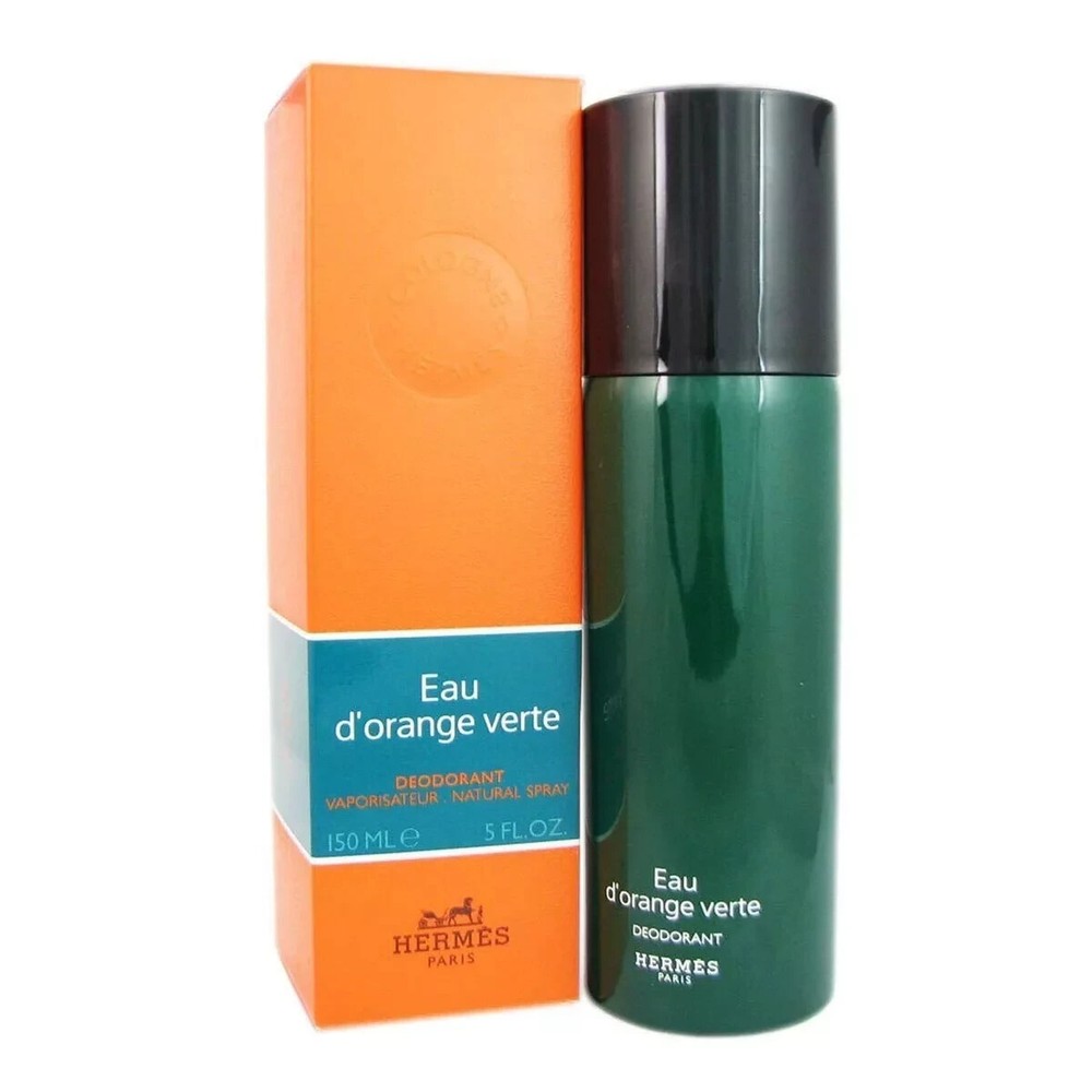 DEODORANT-EAU D’ORANGE VERTE HERMES-UNISEX-SPRAY-5.0 OZ-150 ML-AUTHENTIC-FRANCE