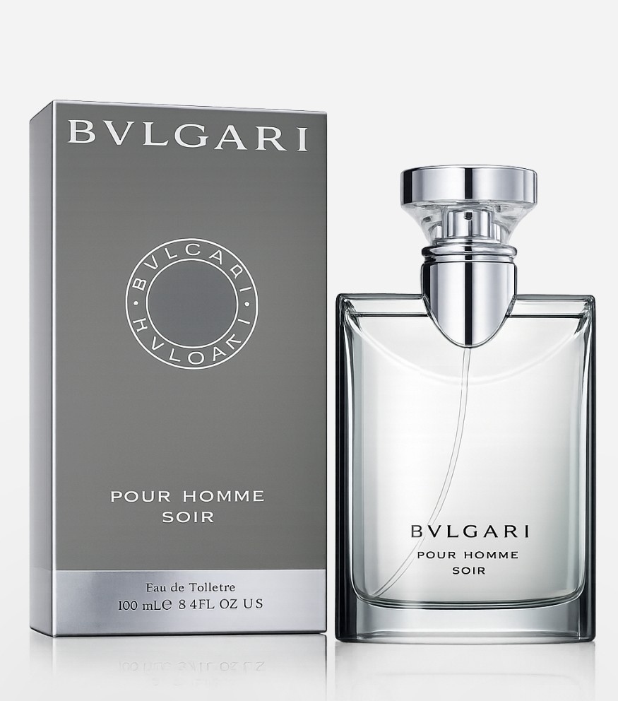 Bvlgari Pour Homme Soir Eau De Toilette Spray for Men 3.4 oz / 100ml – Authentic