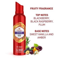 Old Spice Amber Deodorant Body Spray for Men, 140 ml Free Shipping