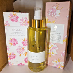 Lollia Breathe Peony & White Lily Dry Body Oil Satin Veil 6.8 oz NIB!