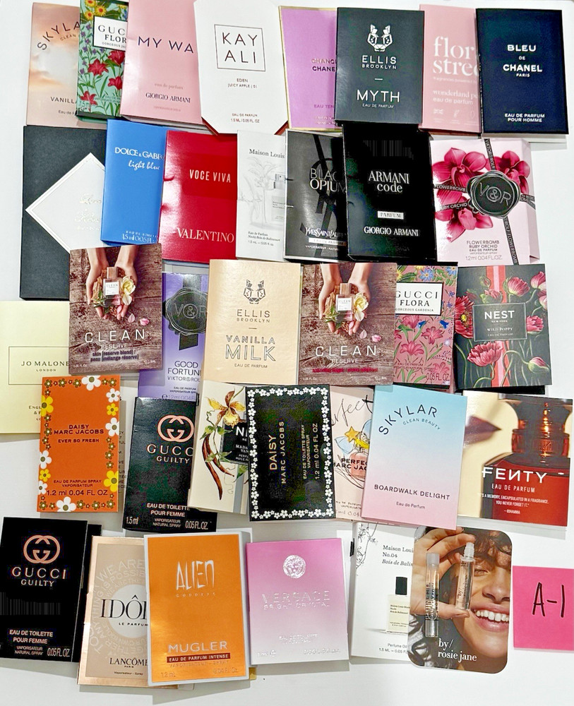 Lot of 35 Women’s Perfume Cologne EDT/EDP Samples ~ NEW A-1