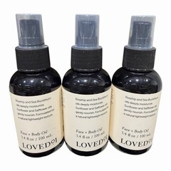 Loved 01 Face + Body Oil with Rosehip & Sea Buckthorn 3.4oz Lot of 3