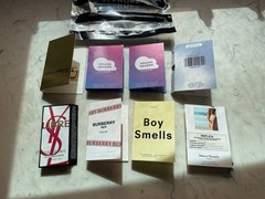 Sephora Perfume Sample 9 Count Lot YSL,Replica,Boy Smells,Burberry,Ded Cool,D&G