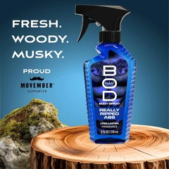 BOD Man Fragrance Body Spray, Really Ripped Abs, 8 fl oz NEW
