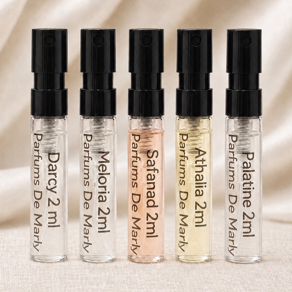 Parfums de Marly 5-Piece 2 mL Travel Set- Darcy Safanad Athalia+ New 10 ml total