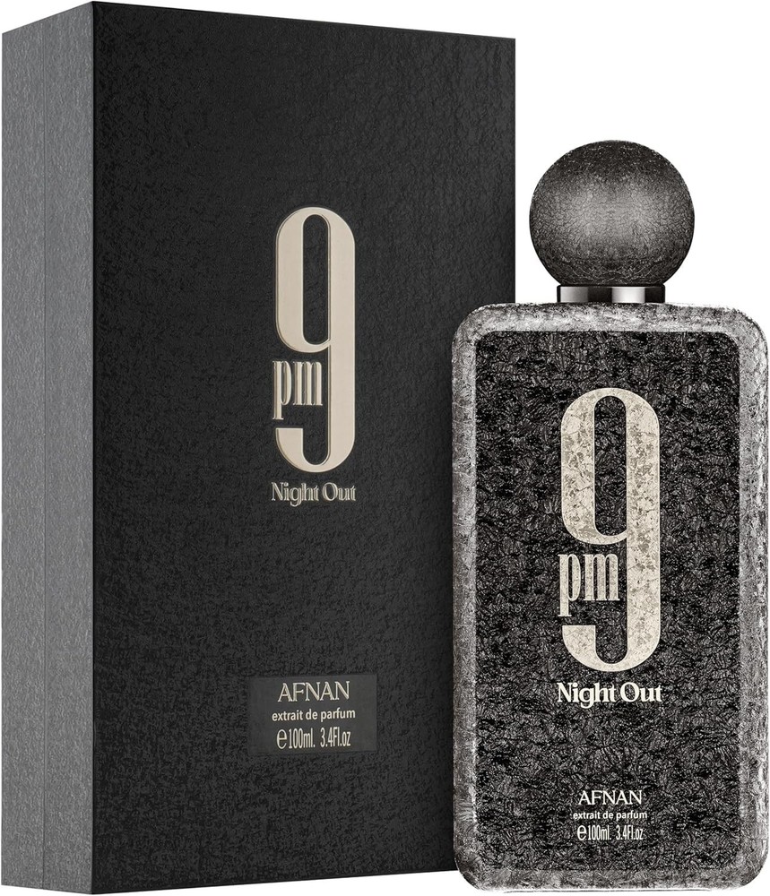 Unisex 9 PM Night Out Extrait de Parfum 3.4 Oz Afnan Perfume for Men and Women