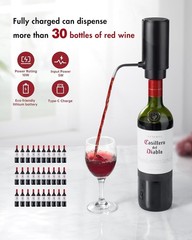 ELECTIC WINE AERATOR AND DISPENSER- BLACK (ELE103)