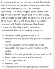 Elizabeth Taylor Gardenia Perfume for Women 3.3 oz Eau de Parfum EDP Spray NIB