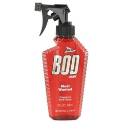 BOD man Fragrance Body Spray, Most Wanted, 8 fl oz 8 Ounce (Pack of 1), clear