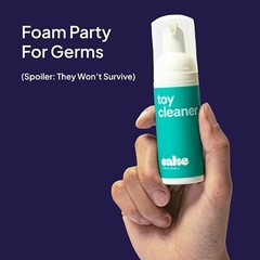Hello Toy Cleaner, Adult Toy Cleaner with Easy to Use Pump, Natural Gentle Foam