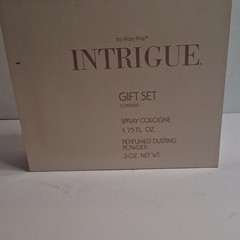 Mary Kay Intrigue Gift Set Spray Cologne 1.75 fl oz & Dusting Powder 3 oz