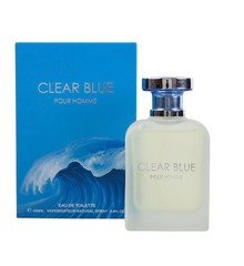 Men’s Clear Blue Cologne 3.4 oz EDT Spray for Men