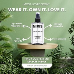 MIRIS No. 24558 Eau de Parfum for Women, 3.4 Fl Oz Spray