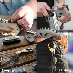4-in-1 Pocket Screwdriver Keychain Tools Lightweight Stainless Steel Home