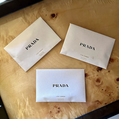 Prada L’Eau Ambrée Eau de Parfum Sample Cards Set of 3 Sealed 1.5 ml Each