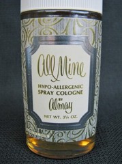 Rare NOS Vintage Almay ALL MINE Hypo-Allergenic Spray Cologne 3 1/4 Oz 100% FULL