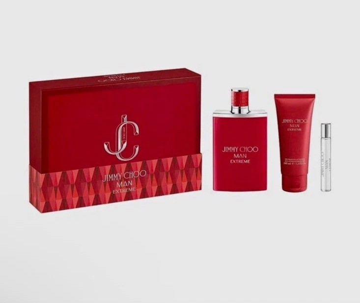 Jimmy Choo Man Extreme Eau de Parfum EDP Gift Set 3.3 fl oz RETAIL $213
