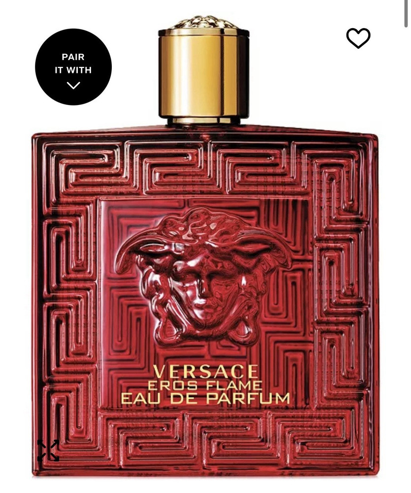 Versace Eros Flame Eau de Parfum Spray 3.4 fl oz Regular Size Citrus
