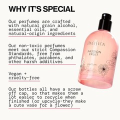 Pacifica Passion Fruit Perfume 2oz – Tropical Fruity Floral Clean Scent Vegan