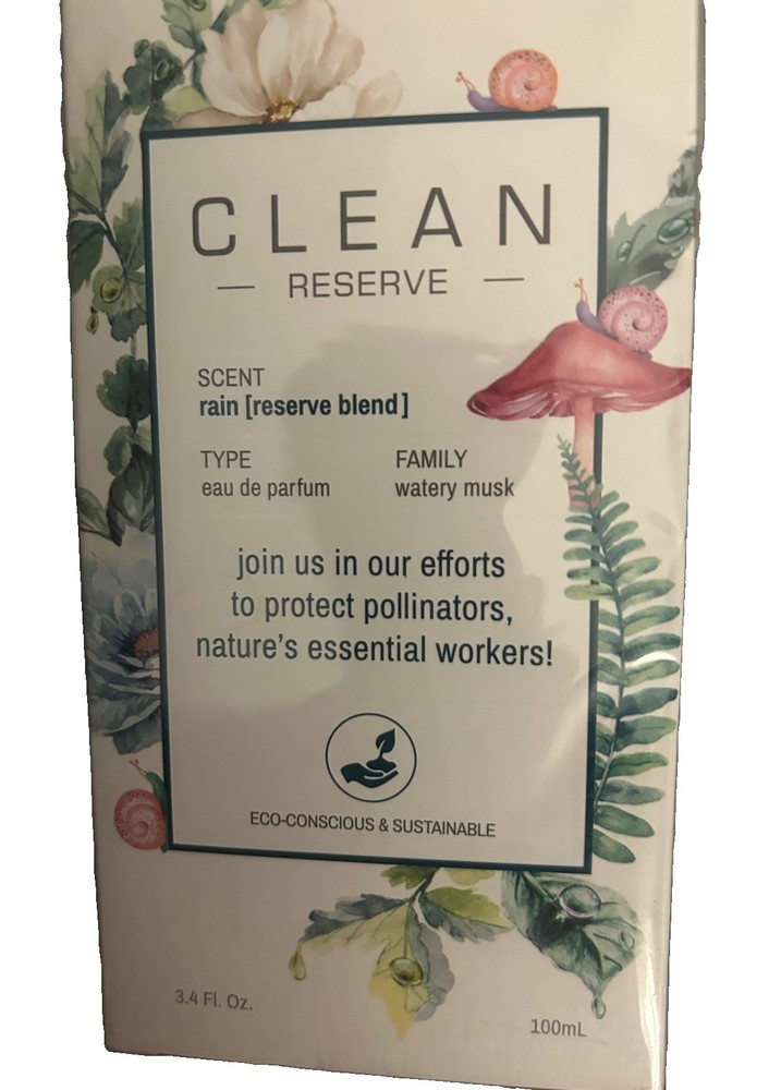CLEAN Reserve Rain [Reserve Blend] Eau de Parfum Spray 3.4 fl oz Vegan