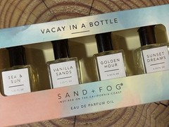 New Sand Fog Perfume Oil Set 4 Vacay in a Bottle Sunset Dreams Sea Sun Vanilla