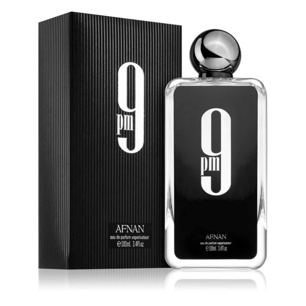 Afnan 9 PM Black EDP for Men 3.4 FL OZ / 100 ML Spray New in Box