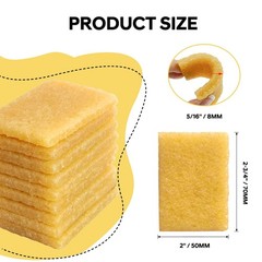 Sissatthai 12pcs Natural Rubber Erasers Glue and Residue Eraser, Rubber…