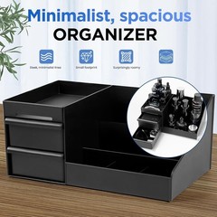 Elegant Men’s Acrylic Perfume Organizer with Tiered Design and 7 Compartments