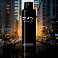 Men’s Body Spray 6 Fl Ounces Long Lasting Aromatic Fragrance Black Scent