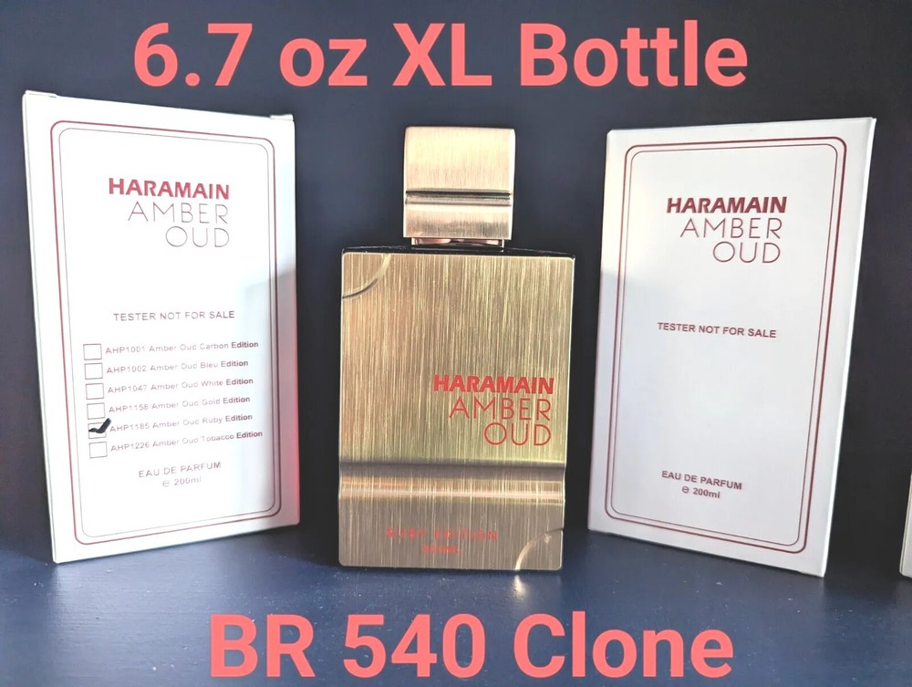 Jumbo 6.7 OZ (200 ML) Al Haramain Amber Oud Ruby Edition Eau de Parfum Tester