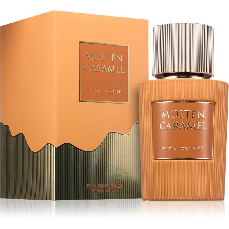Paris Corner Molten Caramel Eau De Parfum Spray 3.4 Oz Unisex | Gourmand Sweet