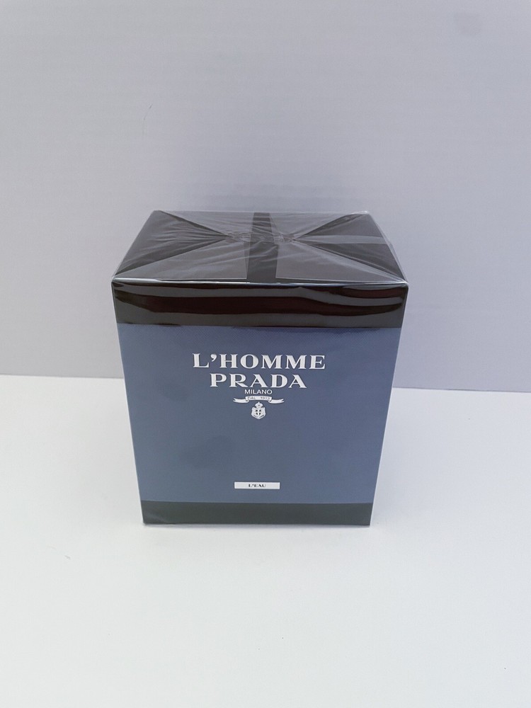 Prada L’homme L’eau 3PC Set For Men 3.4oz/100ml Eau De Toilette Spray NIB Sealed