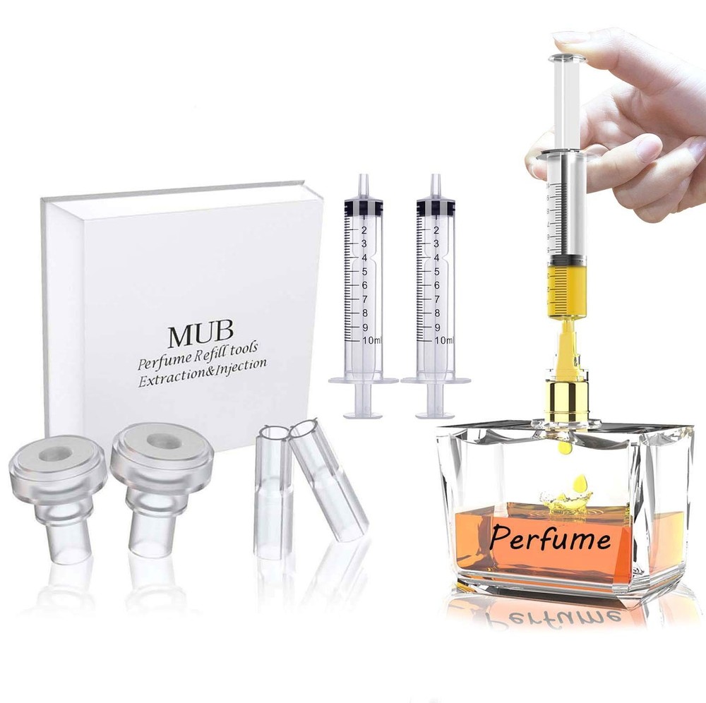 MUB 10ml Perfume Refill Pump Tools, Decanter 6 Piece Set, 2types-10ML